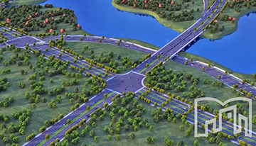 U型槽結構穿滁州大道橋梁橋孔專...